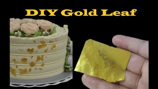 DIY edible GOLD LEAF [upl. by Colver9]