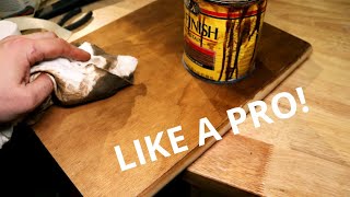 How to stain wood LIKE A PRO Pine wood staining tips and tricks [upl. by Willamina]