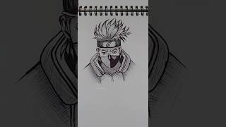 Day 1730 Anime Drawing challenge shortsartdrawinganimekakashi [upl. by Ailekat]