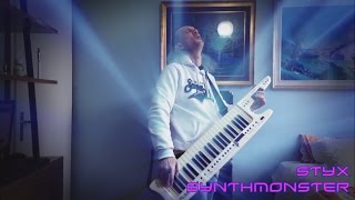 JS Bach Arioso Cantabile Symphony BWV 156 on Keytar Roland AX 7 [upl. by Mosira]