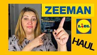 HAUL RANDOM de ZEEMAN y LIDL moda cocina alimentacion home [upl. by Burtie]