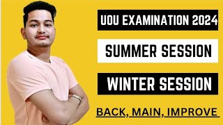 UOU EXAMINATION 2024  UOU EXAM 2023  UTTARAKHAND OPEN UNIVERSITY BACK MAIN IMPROVEMENT EXAM 2024 [upl. by Nreval814]