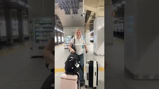 first time i had to check in bags 🫣 japantravel tokyovlog travelvlog travel [upl. by Adlee]