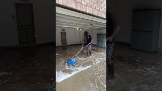 Garage Floor Cleaning 🧼 follow SqueakyTsPressureCleaning for more content pressurewash [upl. by Ruella]