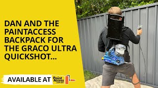 Graco QuickShot Airless Paint Sprayer with PaintAccess backpack [upl. by Piwowar226]