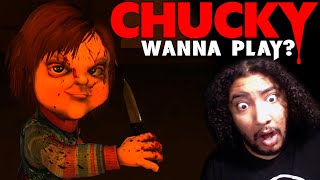 PLAYING THE CANCELLED CHUCKY GAME Chucky Wanna Play Childs Play Video Game [upl. by Korney]