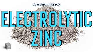 Zinc by Alkaline Electrolysis [upl. by Aneer721]