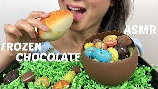 FROZEN CHOCOLATE  ASMR NO TALKING  NE Lets Eat [upl. by Akital]