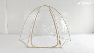 How to fold down EighteenTek Bubble Tent [upl. by Ahseyi]