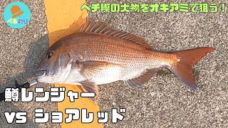 【秋田 釣り】ショアレッド襲来！鱒レンジャーで釣り上げろ！ [upl. by Anauqes]