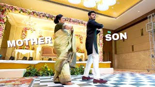 Amazing MotherSon Dance Performance for Bride on Engagement Ceremony  Woh Ladki hai kahan [upl. by Lee]