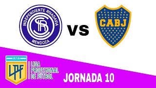 Independiente Rivadavia 11 Boca Juniors en vivo LIGA PROFESIONAL ARGENTINA Jornada 10 [upl. by Porush]