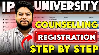 IP University Online Counselling registration Process All Courses Step by Step✅ GGSIPU 2024💥 [upl. by Aleet]