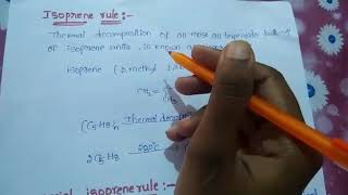 Isoprene and special isoprene rule number of isoprene units in terpenoids [upl. by Dnalyk]