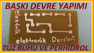 Baskı Devre Nasıl Çizilir Ve Bakır Plaket Nasıl Eritilir [upl. by Rog779]