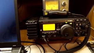 Aéroport de Bordeaux  YAESU FT897D with FC30 CUBICAL QUAD 11m [upl. by Sirac762]