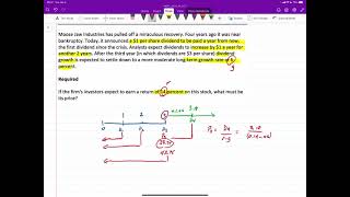 Corporate Finance Share Valuation – Constant Growth Model [upl. by Zack]