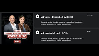 Votre Auto RMC  Le 5 avril [upl. by Nnyroc7]