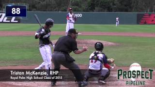 Tristan McKenzie Prospect Video RHP Royal Palm High School Class of 2015 mlbdraft acbaseballgame [upl. by Napas866]