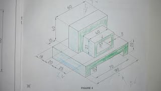 First Angle Orthographic Projection N1 260324 Part 1️⃣ [upl. by Little]