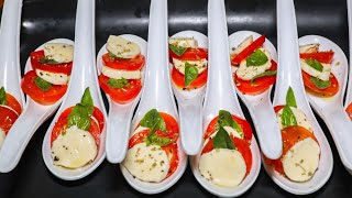 Caprese Salad served as finger food [upl. by Nonnaer]