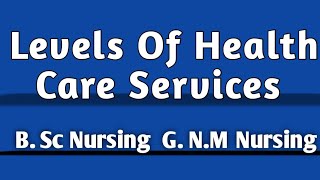 LEVEL OF HEALTH CARE SERVICES  Creation Nursing Classes [upl. by Teerprug]