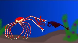 DCBA Anomalocaris VS Japanese Spider Crab [upl. by Coumas]