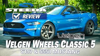 Velgen Wheels Classic5 V2 Gloss Gunmetal Wheel 2015 Mustang  Review [upl. by Getter19]