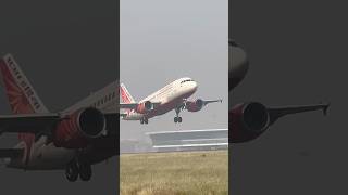 AirIndia TakeOff  AirBus319  shorts trending viralshorts aviation airbus airindia [upl. by Wrennie]