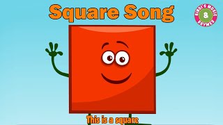 Square Song  Learn Shapes Song  Square Rhyme for kids  Educational  Bindis Music amp Rhymes [upl. by Nwavahs]