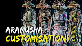 For Honor Aramusha Full Customisation Guide [upl. by Nilla942]