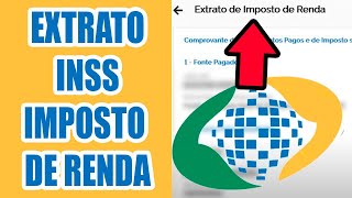 Extrato INSS para Imposto de Renda  Como Tirar [upl. by Franz]