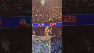 Charlotte Flair MOONSAULT OFF WARGAMES CAGE wwe survivorseries wargames wweshorts [upl. by Perla]