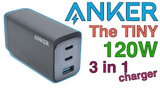 Anker 737 GaNPrime 120W 3 in 1 wall charger unboxing [upl. by Roderich]