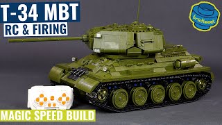 Gigantic RC amp Firing T34 Main Battle Tank  TGL T4014 Speed Build Review [upl. by Aicilec]