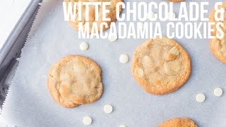 RECEPT Witte chocolade amp macadamia cookies  OhMyFoodness [upl. by Nerraw110]