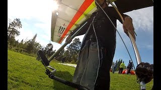 First foot launch with rigid hangglider [upl. by Gilberta819]