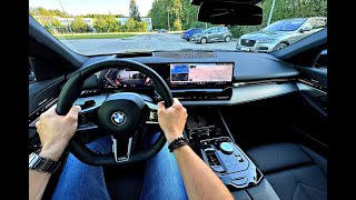 2024 BMW G60 520d xDrive M SPORT  POV Drive  4K [upl. by Edrei182]