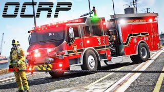 Firefighting Los Santos  GTA 5 OCRP [upl. by Enetsuj]