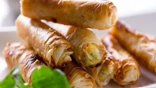 Borek with meat  Easy borek  Filophylo pastry 🇹🇷 Turkish meat pie  بورك باللحم [upl. by Rimhsak]