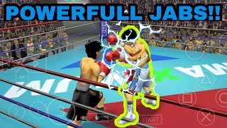 HOW TO DO POWERFULL JABS hajime no ippo psp [upl. by Lanny]