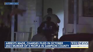 Arrests made charges filed in October 2023 murder of 5 people in Sampson County [upl. by Shutz816]