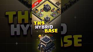 INSANE TH9 Hybrid BASE ⚒️clashofclans th9 cocbases th9bases th9hybridbase coc pushbase [upl. by Woodward]