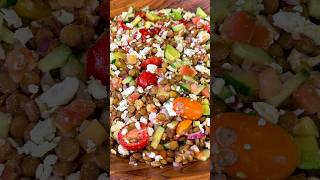 Ensalada de Lentejas Easy Lentil Salad Recipe shorts [upl. by Rehpotsihrc]