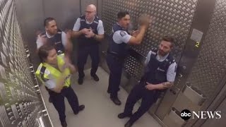 Police Fill Elevator Silence With Sick Beats [upl. by Kinom]