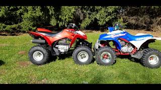 Comparing 1991 Honda 250X to A 2019 Honda TRX 250X [upl. by Landan]