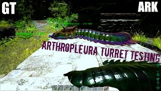 Arthropleura TURRET TESTING  Ranged Turret Mode  ARKSurvival Evolved [upl. by Adelind]