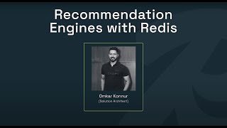 Recommendation Engines with Redis [upl. by Stanly]