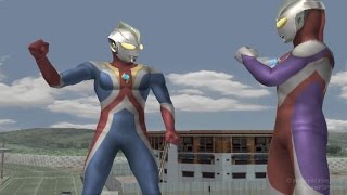 Ultraman Cosmos amp Tiga  TAG Battle Mode pro dbz craft123 amp UltramanCosmosGamer890 Mlg★Play FE3 [upl. by Cathrine]