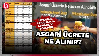 Fark dikkat çekici İstanbul ve Londra’da asgari ücretle neler alınabilir [upl. by Yezdnil]